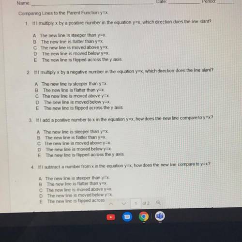 Can someone answer any of these ?