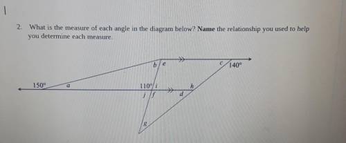 What Is the measure of each angle in the diagram below? name the relationship you used to help you