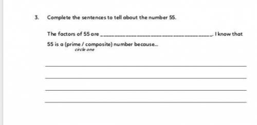 Why is 55 a composite number explain your answer