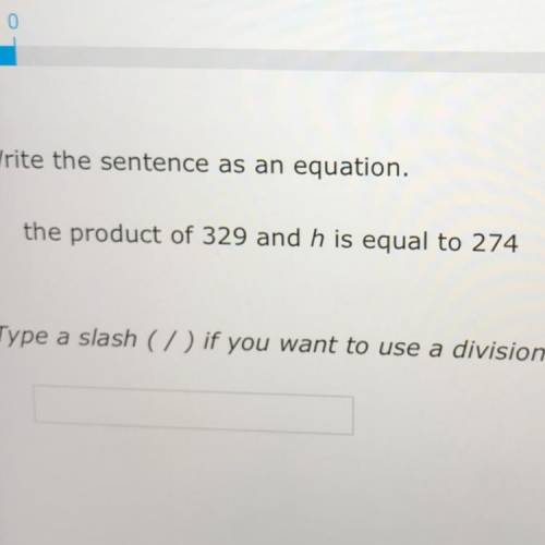 The product of 329 and h is equal to 224
