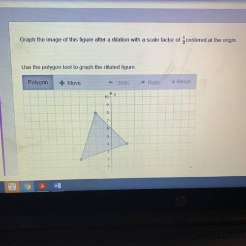 Graph the image of this figure after a dilation with a scale factor of centered at the origin.

Us