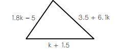 Write an expression for the perimeter of the triangle below.