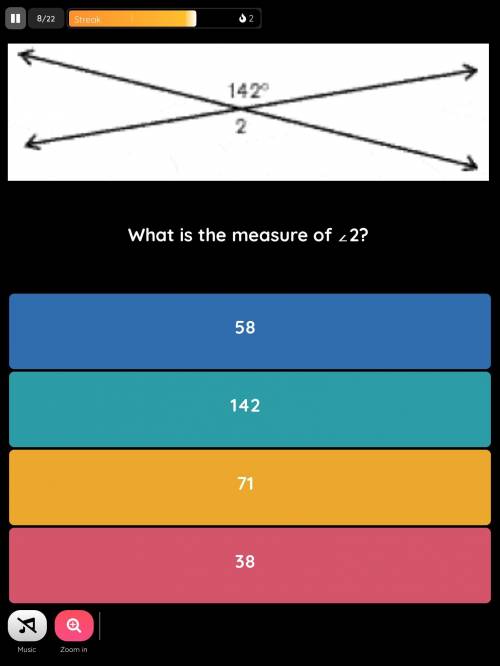 What is the measure of angle 2