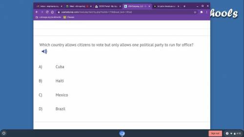 Which country allows citizens to vote but only allows one political party to run for office?