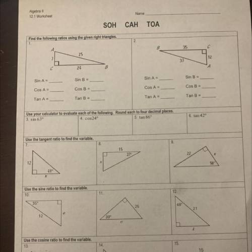 Soh Cah Toa please help me with this.