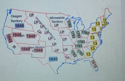 4) How does this map illustrate the effects of the concept of Manifest Destiny?
