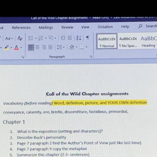 Call of the wild chapter assignments/answer 1, 2, 3, 4 and 5 for a thank and brainlest and cash app