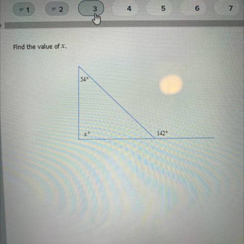 Find the value of x.
540
x
1420