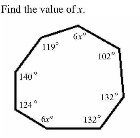 Find the value of x. What is x?