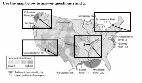 Please help

Use the map below to answer questions 1 and 2.
Which of the following statements