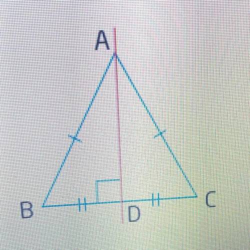 I’ll mark you brainliest if you answer correctly!!!

Harpreet constructed AABC with AB = АС. Не
th