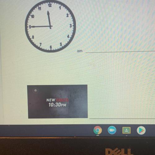 Look at the clock and tell me what time it is in Spanish right out your answer for example say: son