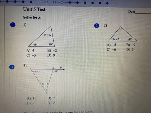 Solve for X.
HELP PLEASE!!! ASAP