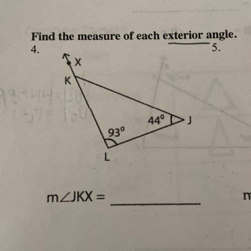 Find the measure of each exterior angle.