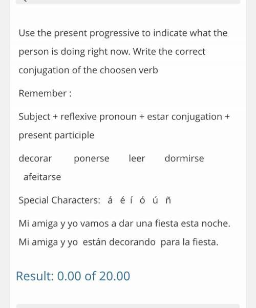 Please help with Spanish