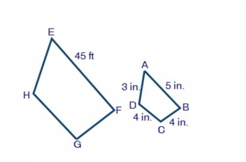 Quadrilateral ABCD in the figure below represents a scaled-down model of a walkway around a histori