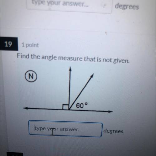 Find the angle mesasure that is not given