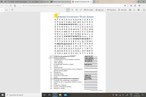 Help! Word Search assessment!!