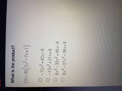 What is the product (3x-5)(2x^2-7x+1)