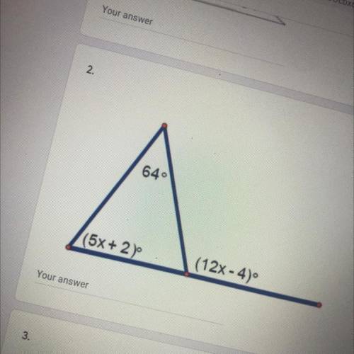 Solve for X
(Show work?)