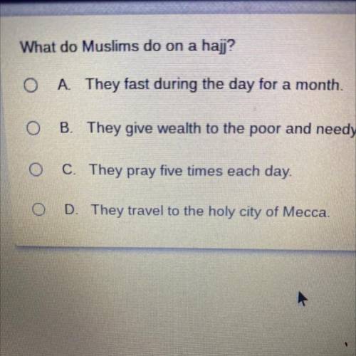 What do Muslims do on a hajj