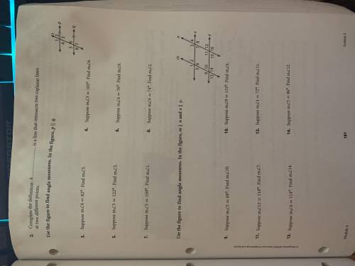 Complete and attach a picture here. pgs. 180-182 #1-17 I would really appreciate any help ASAP wort
