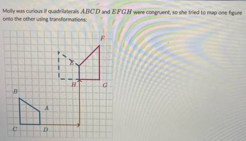 Molly concluded:

“It's not possible to map ABCD onto EFGH using a sequence of rigid transformatio