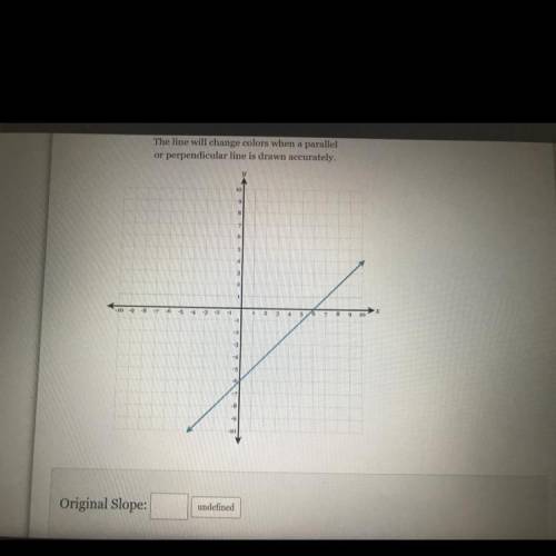 Can u tell me where to plot the points and the original slope and the perpendicular slope