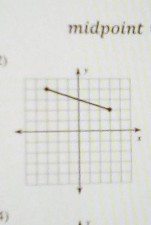 I need help finding the midpoint