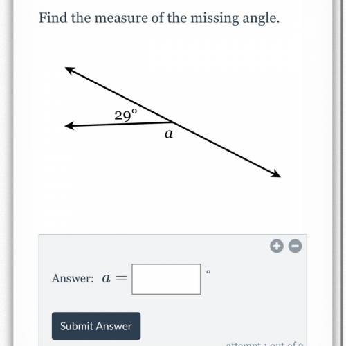 Find the measure of the missing angle
