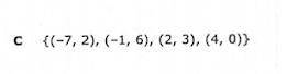 Which representation does NoT show y as a function of x
guys pls help me i need it
