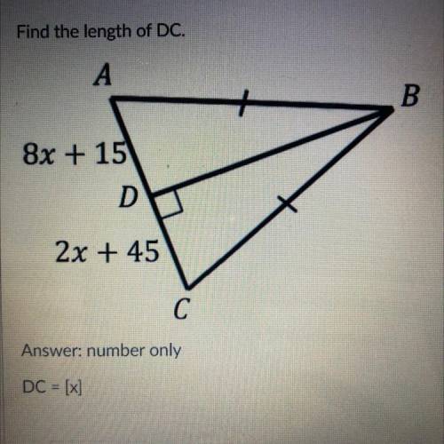 Find the length of DC