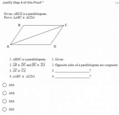 Justify Step 4 of this Proof
