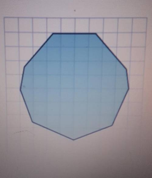 Each small square on the grid is 1 ft squared.

Which estimate best describes the area of this fig