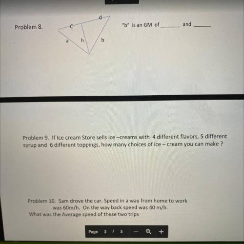 Three questions from the subject SAT MATH. Please help. Thanks!!