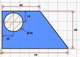 Calculate the centroid location of the following complex shapes. Please input answer as an ordered