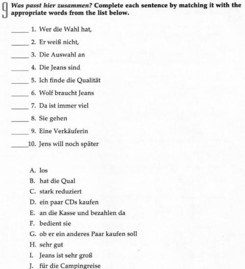 Please help for my German homework! *WILL MARK BRAINLIEST*