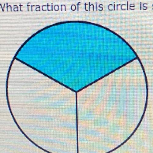 4. What fraction of this circle is shaded?