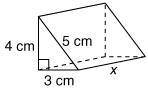 The surface area of the triangular prism pictured below is 204 square centimeters. What is the heig