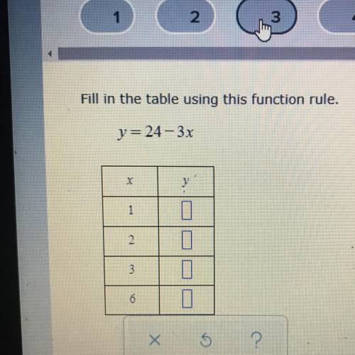 Find the function rule