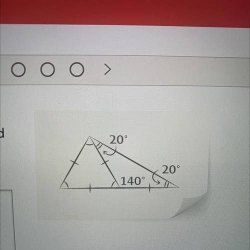 2. Error Analysis Nate drew the following

diagram to represent an equilateral triangle and
an iso