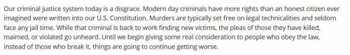 What is the author’s purpose for writing this passage?

A: Describe the actions of the criminals.
