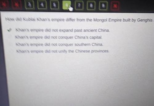 How did Kublai Khan's empire differ from the Mongol Empire built by Genghis Khan? Khan's empire did
