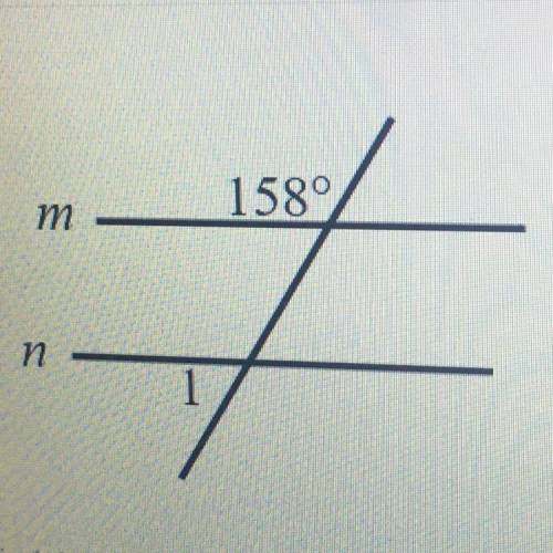 HELPPP WHAT IS THE MEASURE OF ANGLE 1