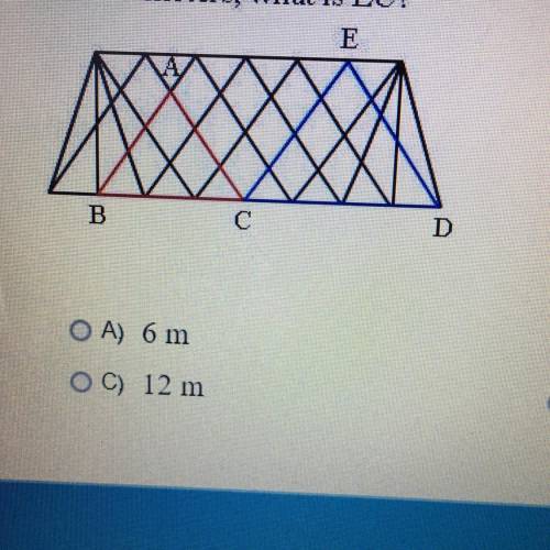 PLS HELP I WILL GIVE BRAINLIEST TO THE FIRST CORRECT ANSWER!!!

In the following lattice bridge, A