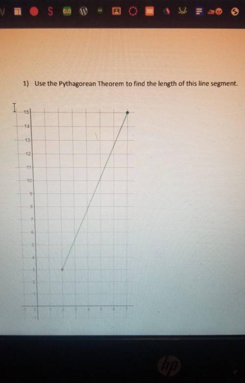 Use the Pythagorean theorem to find the length of this segment.