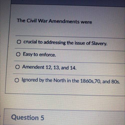The civil amendment were not