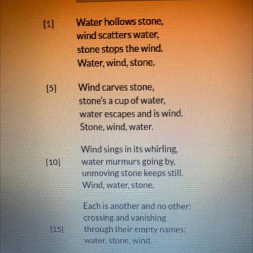 PART A: Which statement describes the theme of the poem?

A Everything in nature comes from the sa
