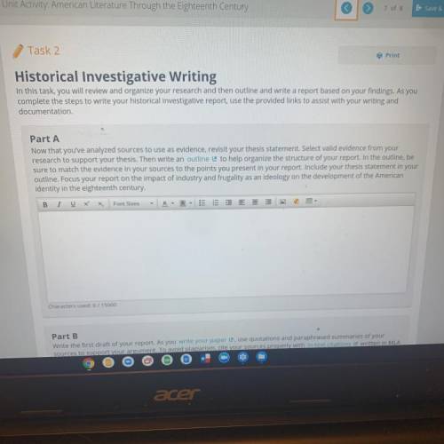 Task 2

Print
Historical Investigative Writing
In this task, you will review and organize your res