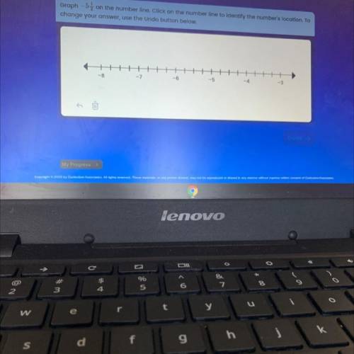 Graph -5 1/4 on the number line. Click on the number line to identify the number's location.